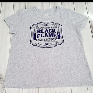 Hocus pocus black flame candle shirt M 8-10